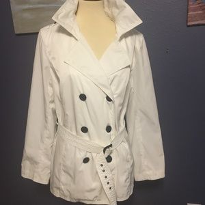 White Rain Coat - stylish - cute size XL